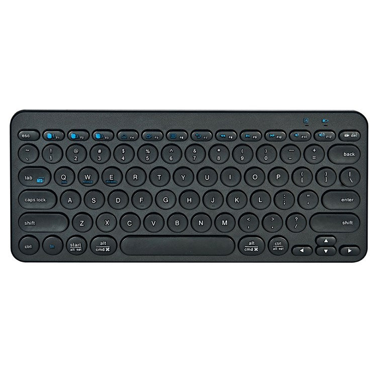 K380 Bluetooth 5.0 Wireless 78 Keys Keyboard Low Noise Computer Laptop Round Keycaps Keyboard - Black