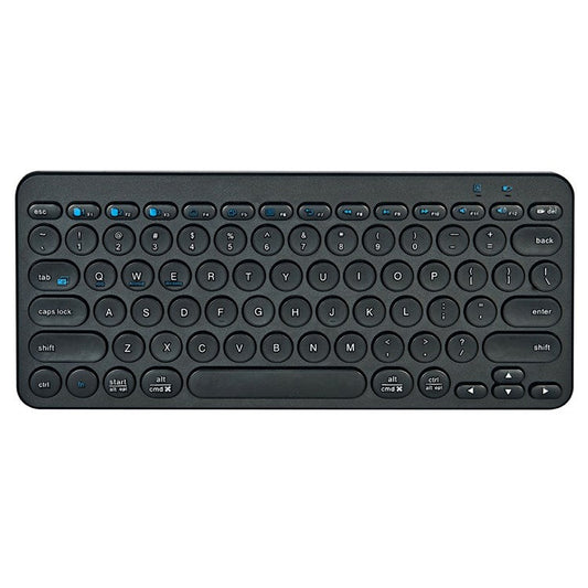 K380 Bluetooth 5.0 Wireless 78 Keys Keyboard Low Noise Computer Laptop Round Keycaps Keyboard - Black