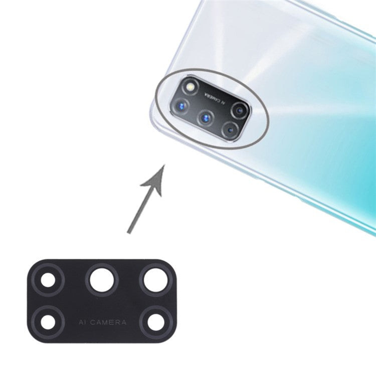 For OPPO A52 / A92 4G Rear Back Camera Lens Cover Replacement Part (without Logo)
