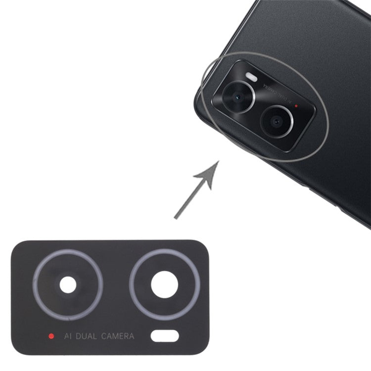For Oppo A36 / A76 Rear Back Camera Lens Cover Replacement Part (without Logo)