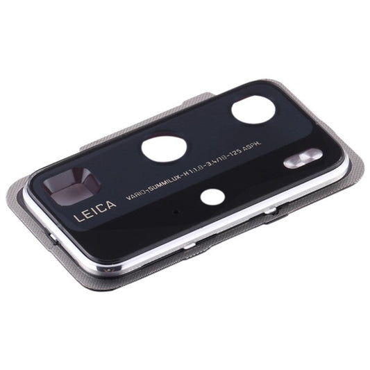For Huawei P40 Pro OEM Back Camera Lens Holder Cover with Glass Part (without Logo) - Silver