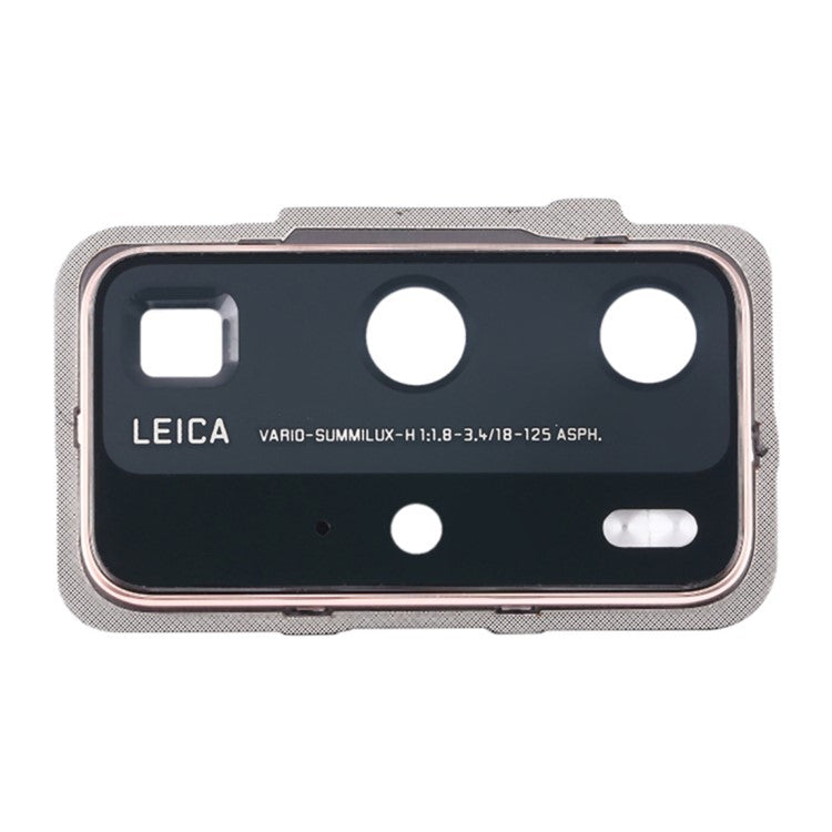 For Huawei P40 Pro OEM Back Camera Lens Holder Cover with Glass Part (without Logo) - Gold