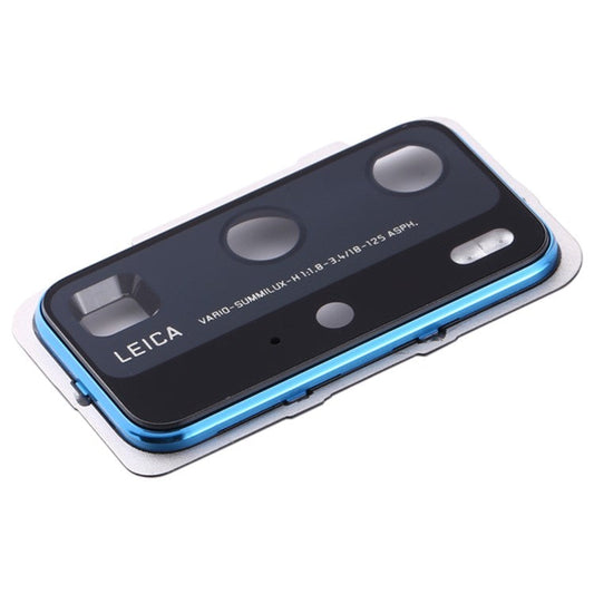 For Huawei P40 Pro OEM Back Camera Lens Holder Cover with Glass Part (without Logo) - Blue