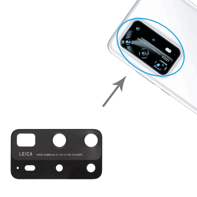 For Huawei P40 Pro+ Phone Rear Camera Lens Cover Replacement Part (without Logo)