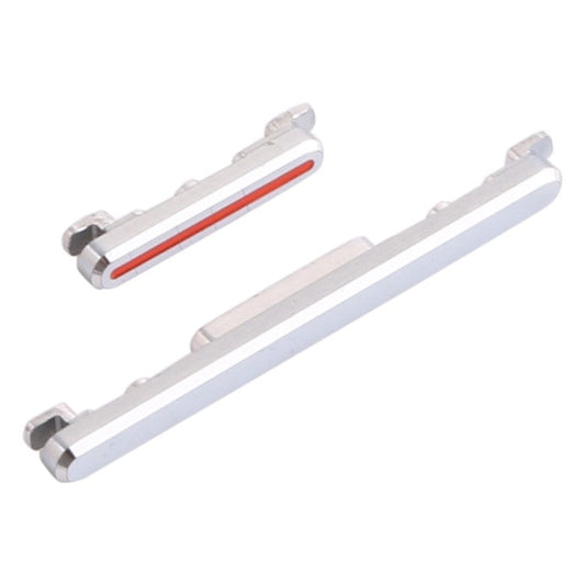 For Huawei P40 Pro Power On / Off and Volume Side Buttons Set Replacement Part (without Logo) - Silver