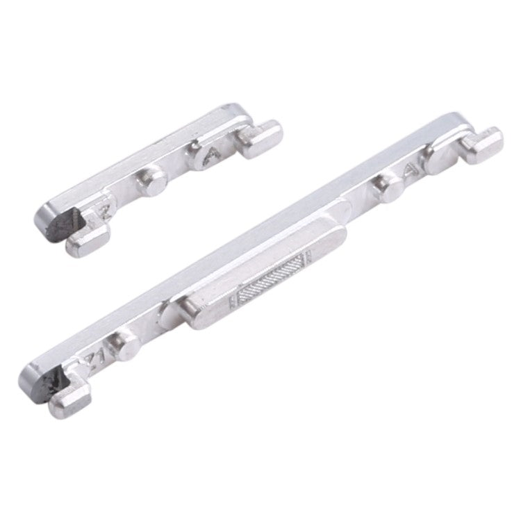 For Huawei P40 Pro Power On / Off and Volume Side Buttons Set Replacement Part (without Logo) - Silver