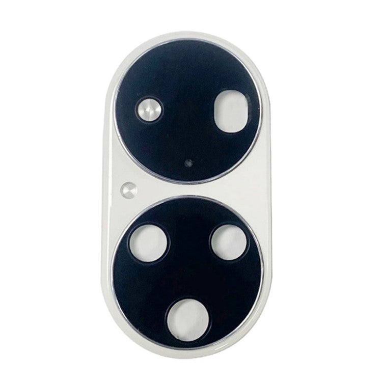 For Huawei P50 Pro 4G OEM Back Camera Lens Holder Cover with Glass Part (without Logo) - White