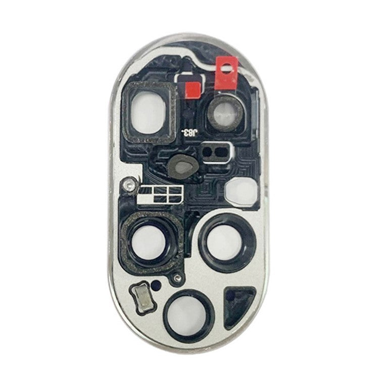 For Huawei P50 Pro 4G OEM Back Camera Lens Holder Cover with Glass Part (without Logo) - White