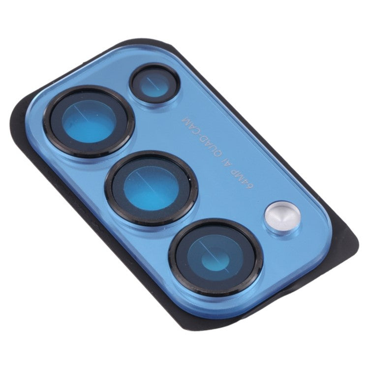 For Oppo Reno5 Pro 5G OEM Back Camera Lens Holder Cover with Glass Part (without Logo) - Black
