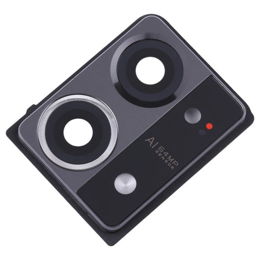 For Oppo Reno7 4G OEM Back Camera Lens Holder Cover with Glass Part (without Logo) - Black
