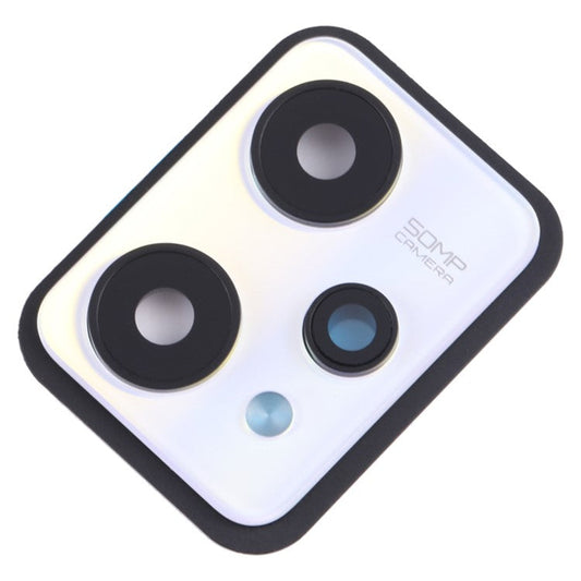 For Realme 9 5G OEM Back Camera Lens Holder Cover with Glass Replacement Part (without Logo) - White