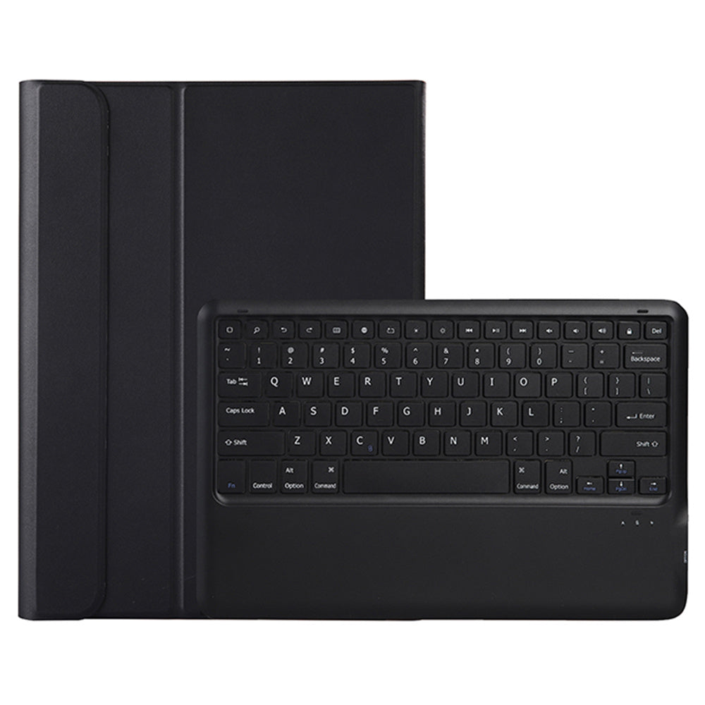 A810B For Samsung Galaxy Tab S10+ / S9 FE+ / S9+ 12.4&quot; X610 / X616 Detachable Bluetooth Keyboard Case Pencil Slot Tablet Case - Black