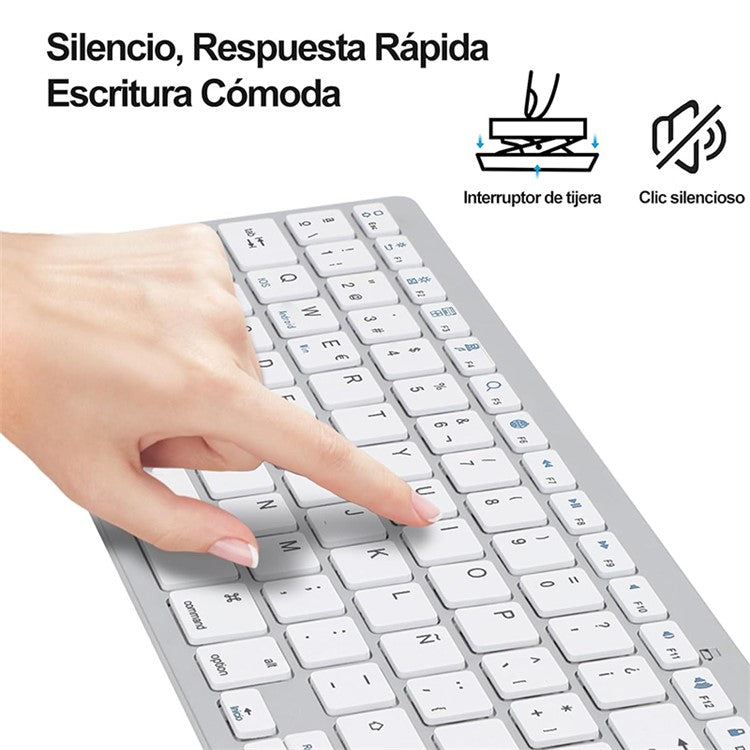 X5 (SP) Spanish Universal Wireless Bluetooth Keyboard for Smart Phone / Tablet