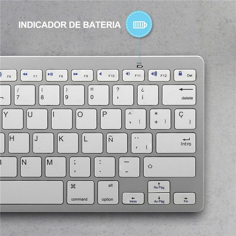 X5 (SP) Spanish Universal Wireless Bluetooth Keyboard for Smart Phone / Tablet
