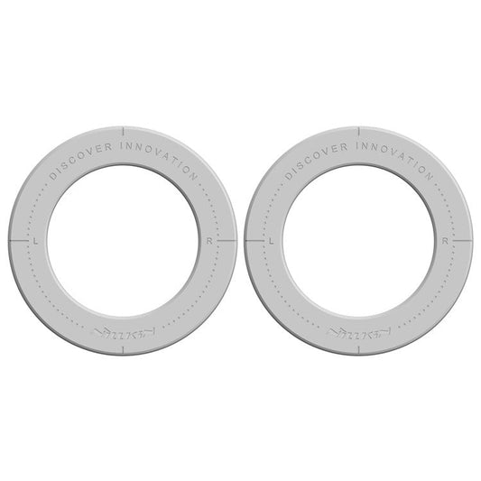 NILLKIN 2Pcs Snaplink Ultra Magnetic Sticker Magnetic Adapter Ring - Grey