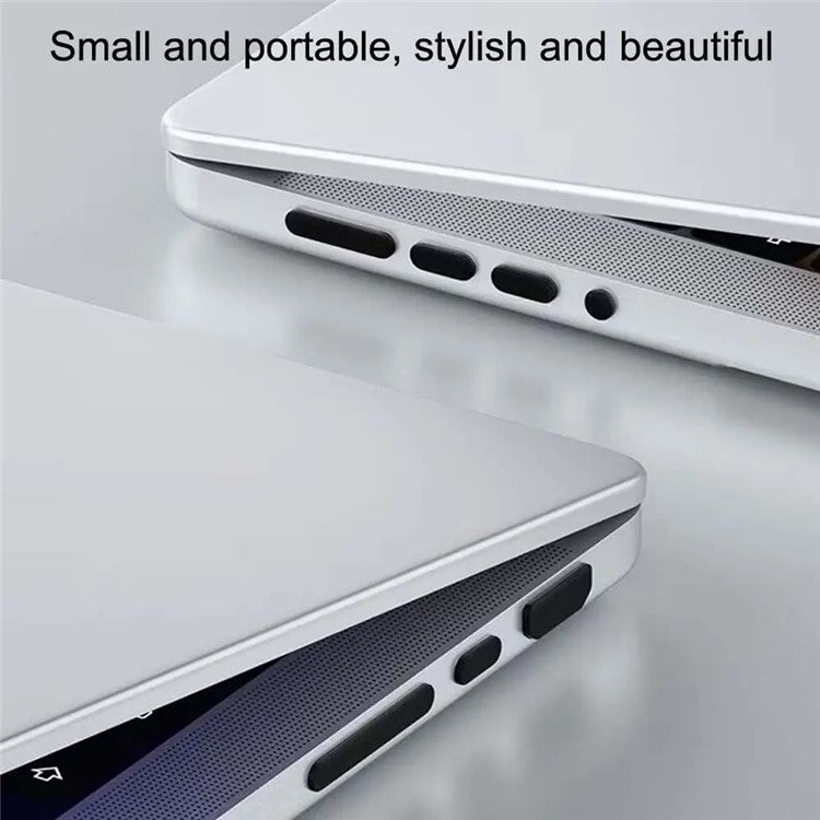 For Macbook Air / Macbook Air with Retina Display 12Pcs / Set Soft Silicone Dust Plug Laptop Interface Protective Caps - Cream White