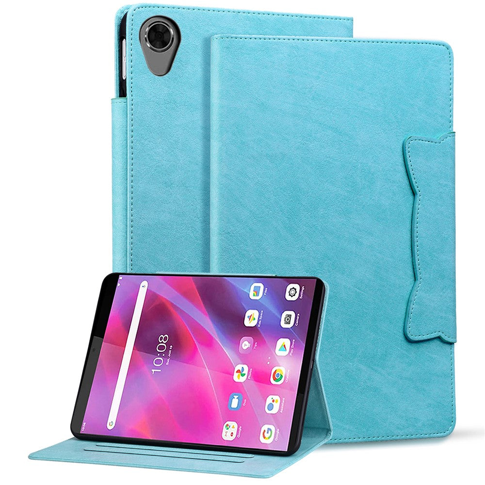 For Lenovo Tab M8 (HD) / M8 (FHD) / M8 (3rd Gen) Stand Case PU Leather Tablet Cover with Card Holder - Sky Blue