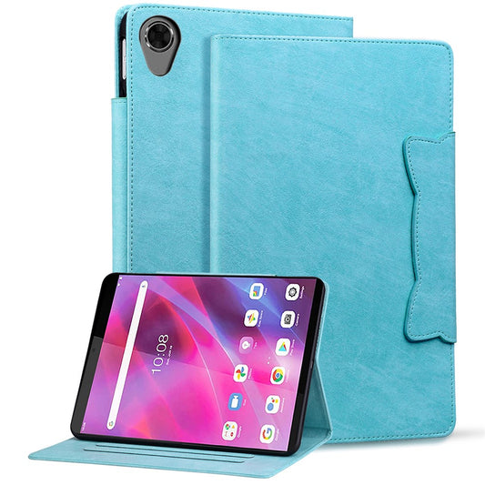 For Lenovo Tab M8 (HD) / M8 (FHD) / M8 (3rd Gen) Stand Case PU Leather Tablet Cover with Card Holder - Sky Blue