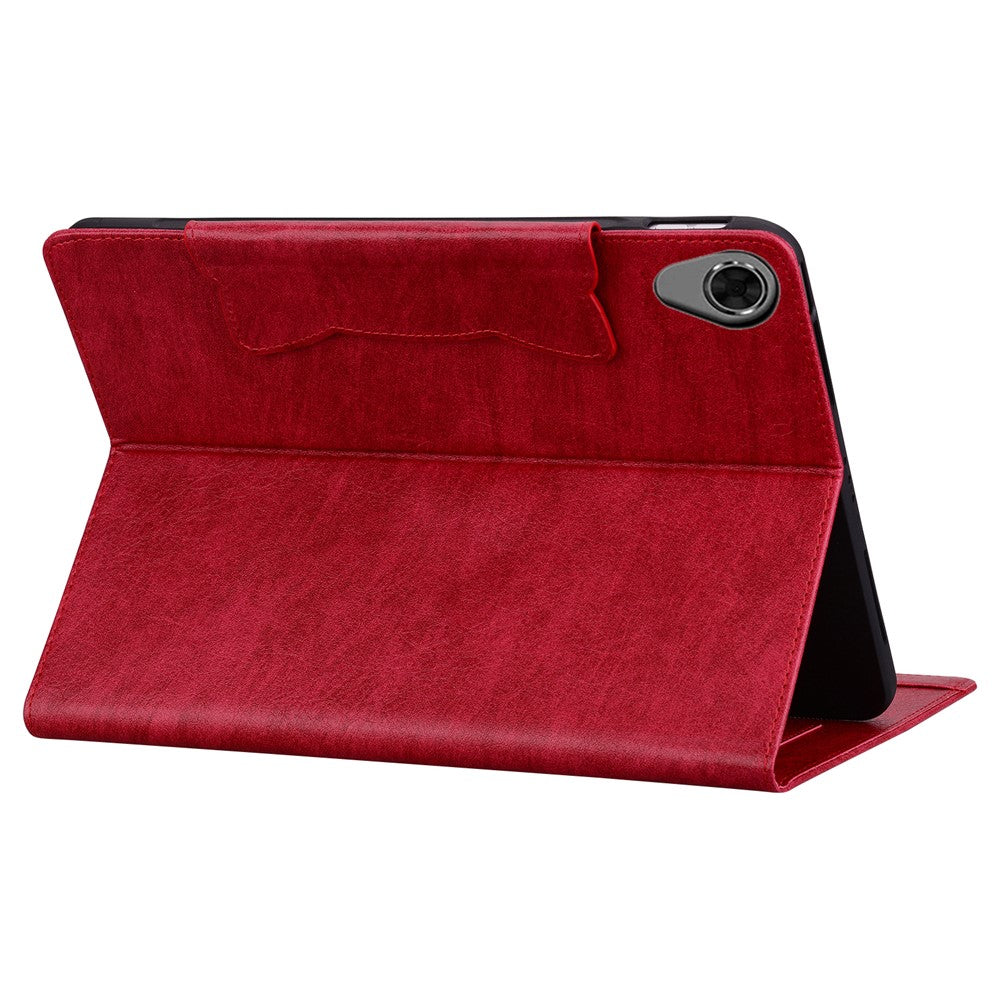 For Lenovo Tab M8 (HD) / M8 (FHD) / M8 (3rd Gen) Stand Case PU Leather Tablet Cover with Card Holder - Red