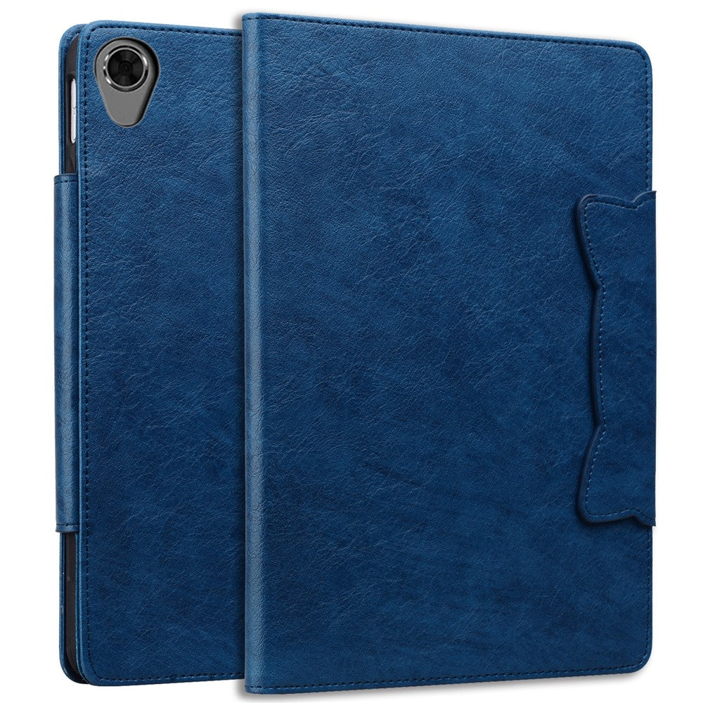For Lenovo Tab M8 (HD) / M8 (FHD) / M8 (3rd Gen) Stand Case PU Leather Tablet Cover with Card Holder - Blue