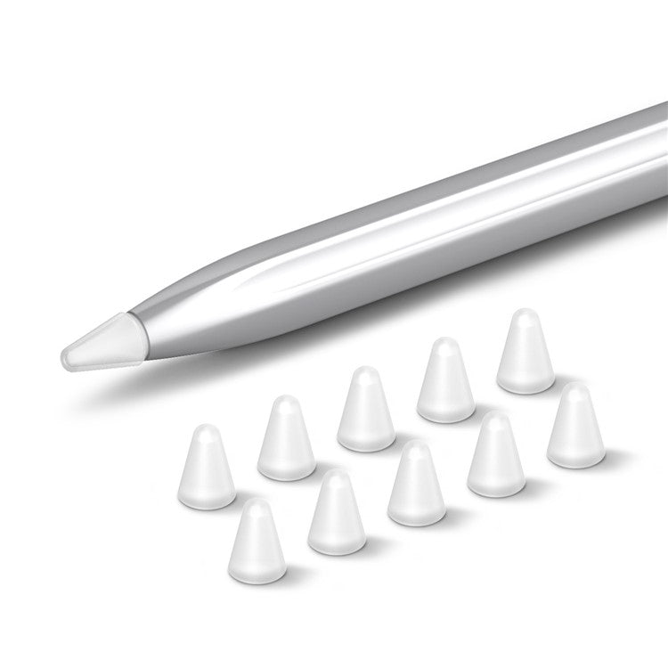 For Huawei M-Pencil 2nd / 1st Generation 10Pcs Touch Screen Stylus Pen Nib Sleeve Silicone Pen Tip Cover - Transparent