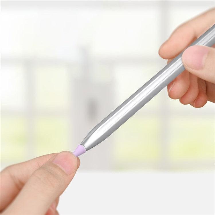 For Huawei M-Pencil 2nd / 1st Generation 10Pcs Touch Screen Stylus Pen Nib Sleeve Silicone Pen Tip Cover - Purple