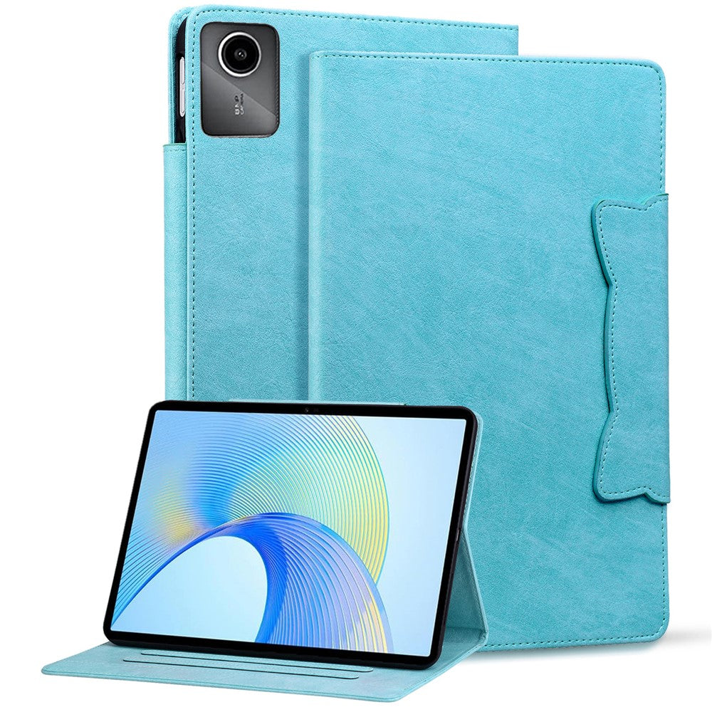 For Lenovo Tab M11 Case Anti-Scratch PU Leather Tablet Cover with Card Slots - Sky Blue