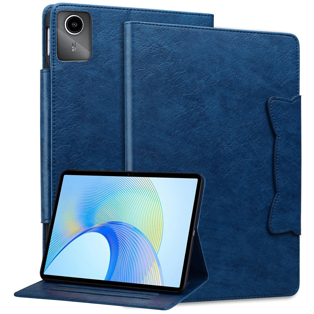 For Lenovo Tab M11 Case Anti-Scratch PU Leather Tablet Cover with Card Slots - Blue