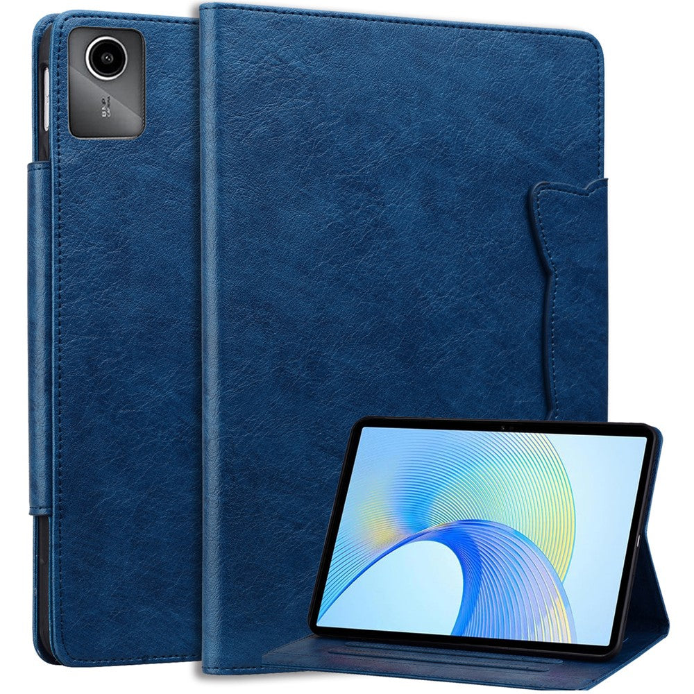 For Lenovo Tab M11 Case Anti-Scratch PU Leather Tablet Cover with Card Slots - Blue
