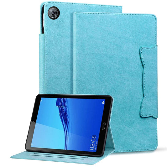 For Huawei Mediapad M5 8 (8.4-inch) Case PU Leather Folio Stand Tablet Cover Cute Magnetic Clasp - Sky Blue