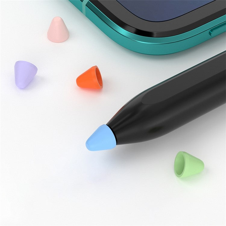 For Xiaomi Smart Pen 10Pcs Soft Silicone Pen Tip Cover Touch Screen Stylus Pen Nib Sleeve - White