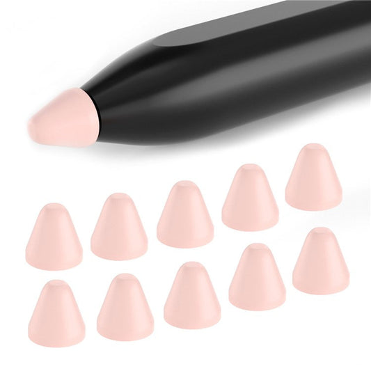 For Xiaomi Smart Pen 10Pcs Soft Silicone Pen Tip Cover Touch Screen Stylus Pen Nib Sleeve - Pink