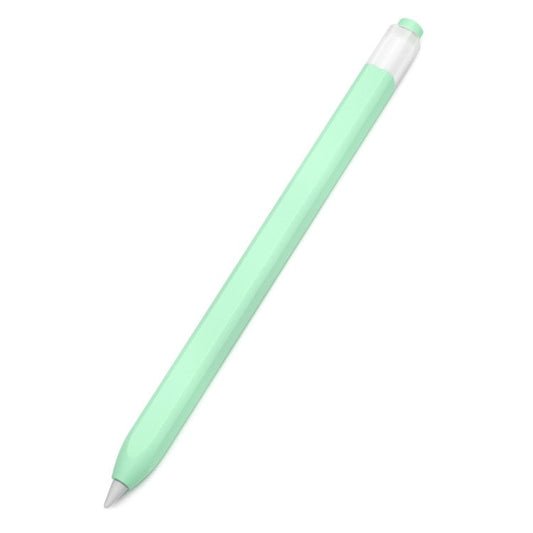 For Apple Pencil (1st Generation) Jelly Stylus Pen Silicone Sleeve Protective Cover (Short Version) - Cyan