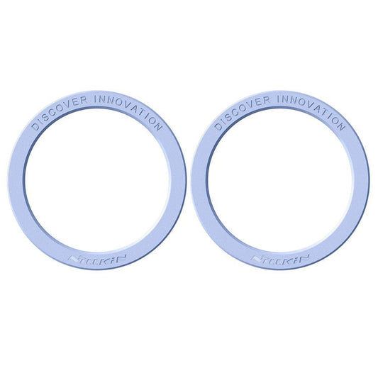 NILLKIN SnapLink Air 2Pcs Mobile Phone Magnetic Sticker Charging Adsorption Ring Compatible with Magsafe Wireless Charger - Purple