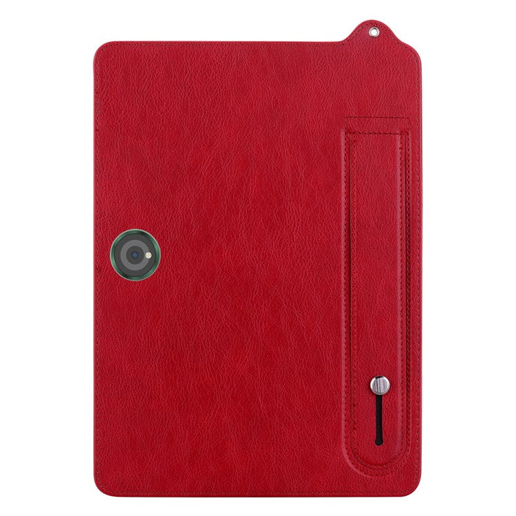 For OnePlus Pad Pro Case Hand Strap Kickstand Leather Tablet Cover - Red