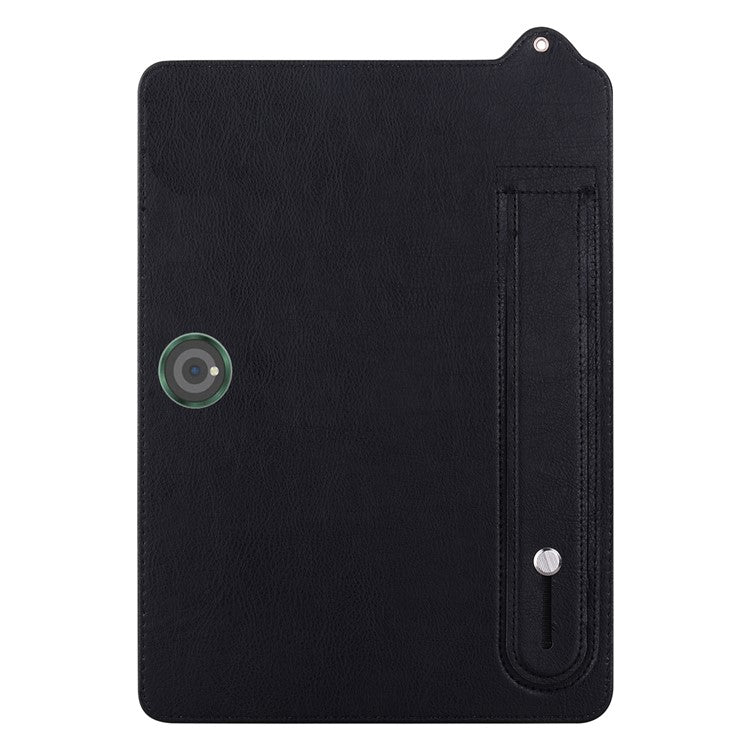 For OnePlus Pad Pro Case Hand Strap Kickstand Leather Tablet Cover - Black