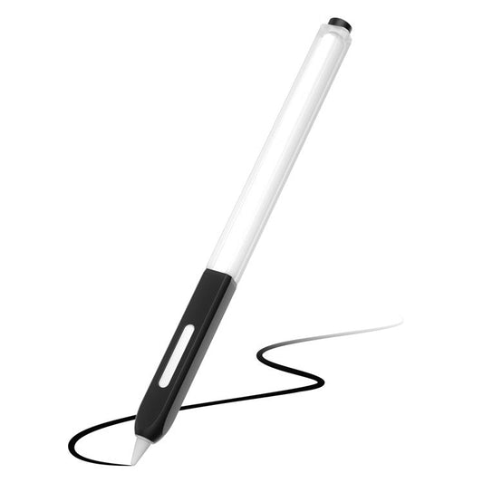 For Apple Pencil Pro / Pencil (2nd Generation) Jelly Stylus Pen Cover Soft Silicone Anti-Drop Protective Sleeve - Black