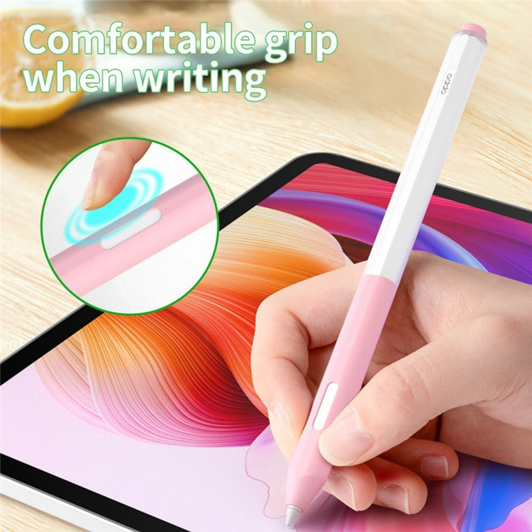 For Oppo Pencil Stylus Case Jelly Silicone Sleeve Pencil Protective Cover - Pink
