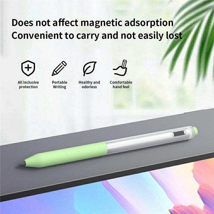 For Lenovo Precision Pen 3 Stylus Case Jelly Silicone Sleeve Pencil Protective Cover - Black