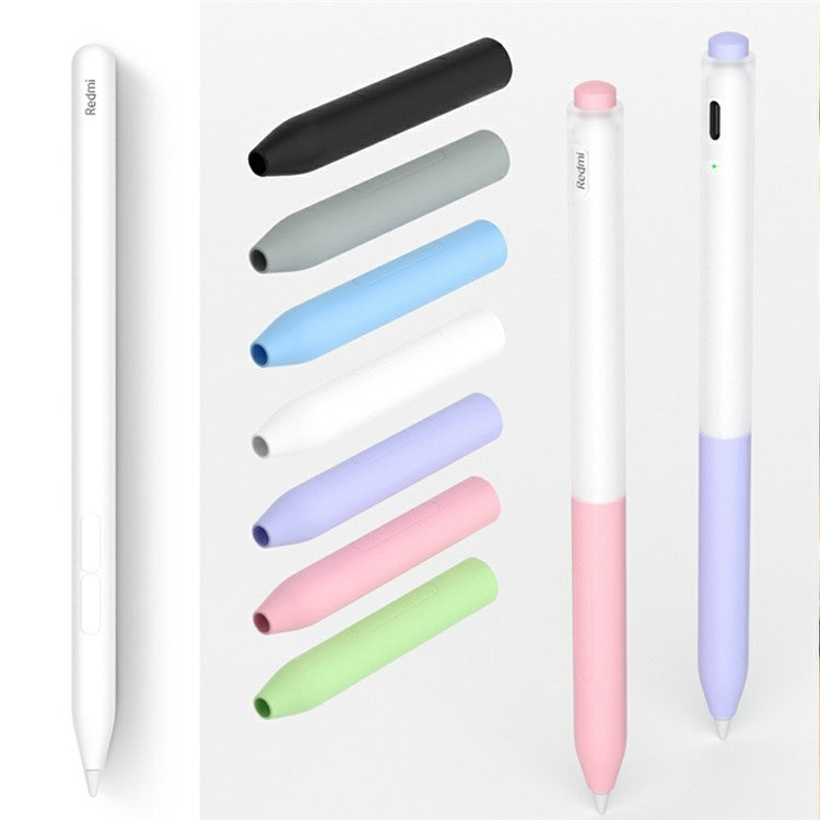 For Xiaomi Redmi Inspiration Stylus Case Jelly Silicone Sleeve Pencil Protective Cover - White