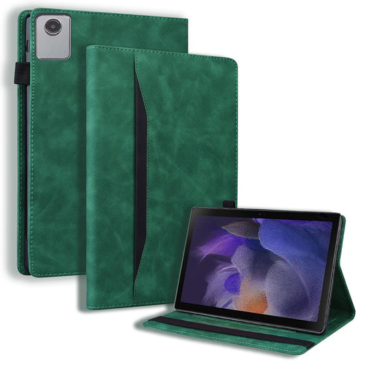 For Lenovo Xiaoxin Pad 11 2025 / Tab K11 Gen 2 TB336 / Tab M11 Case PU Leather Protective Folio Tablet Cover with Card Holder - Green