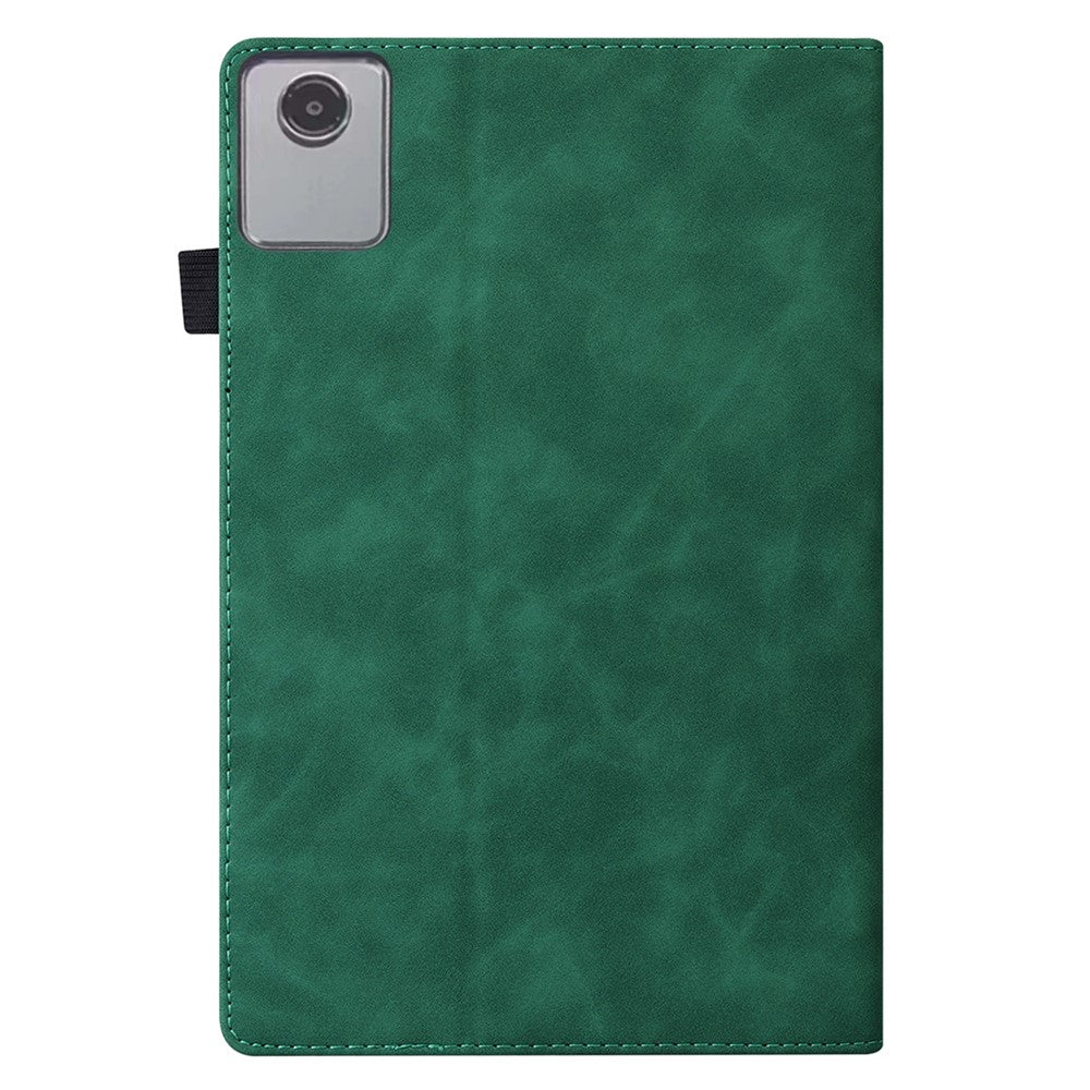 For Lenovo Xiaoxin Pad 11 2025 / Tab K11 Gen 2 TB336 / Tab M11 Case PU Leather Protective Folio Tablet Cover with Card Holder - Green