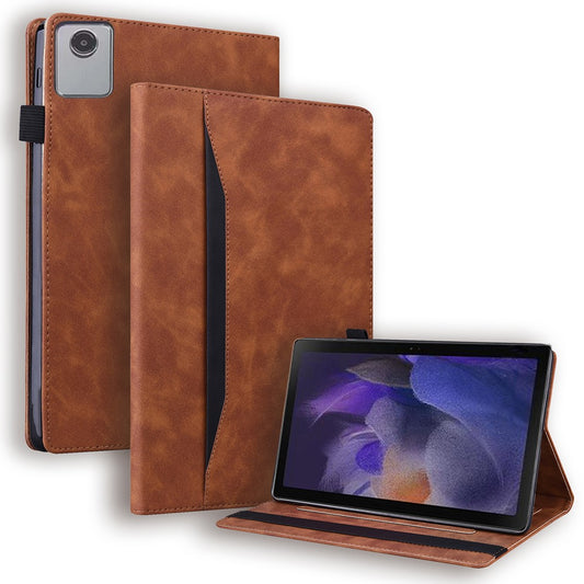 For Lenovo Xiaoxin Pad 11 2025 / Tab K11 Gen 2 TB336 / Tab M11 Case PU Leather Protective Folio Tablet Cover with Card Holder - Brown