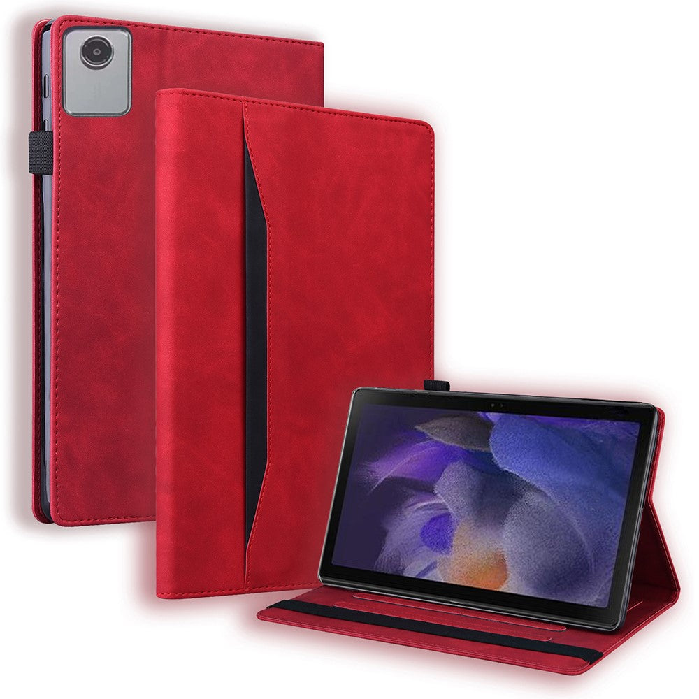 For Lenovo Xiaoxin Pad 11 2025 / Tab K11 Gen 2 TB336 / Tab M11 Case PU Leather Protective Folio Tablet Cover with Card Holder - Red