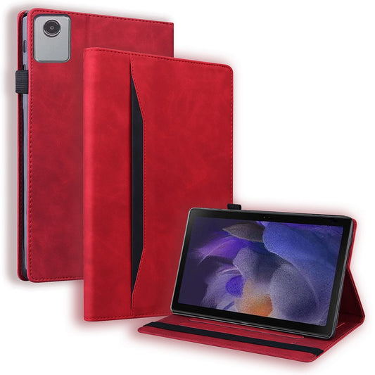 For Lenovo Xiaoxin Pad 11 2025 / Tab K11 Gen 2 TB336 / Tab M11 Case PU Leather Protective Folio Tablet Cover with Card Holder - Red