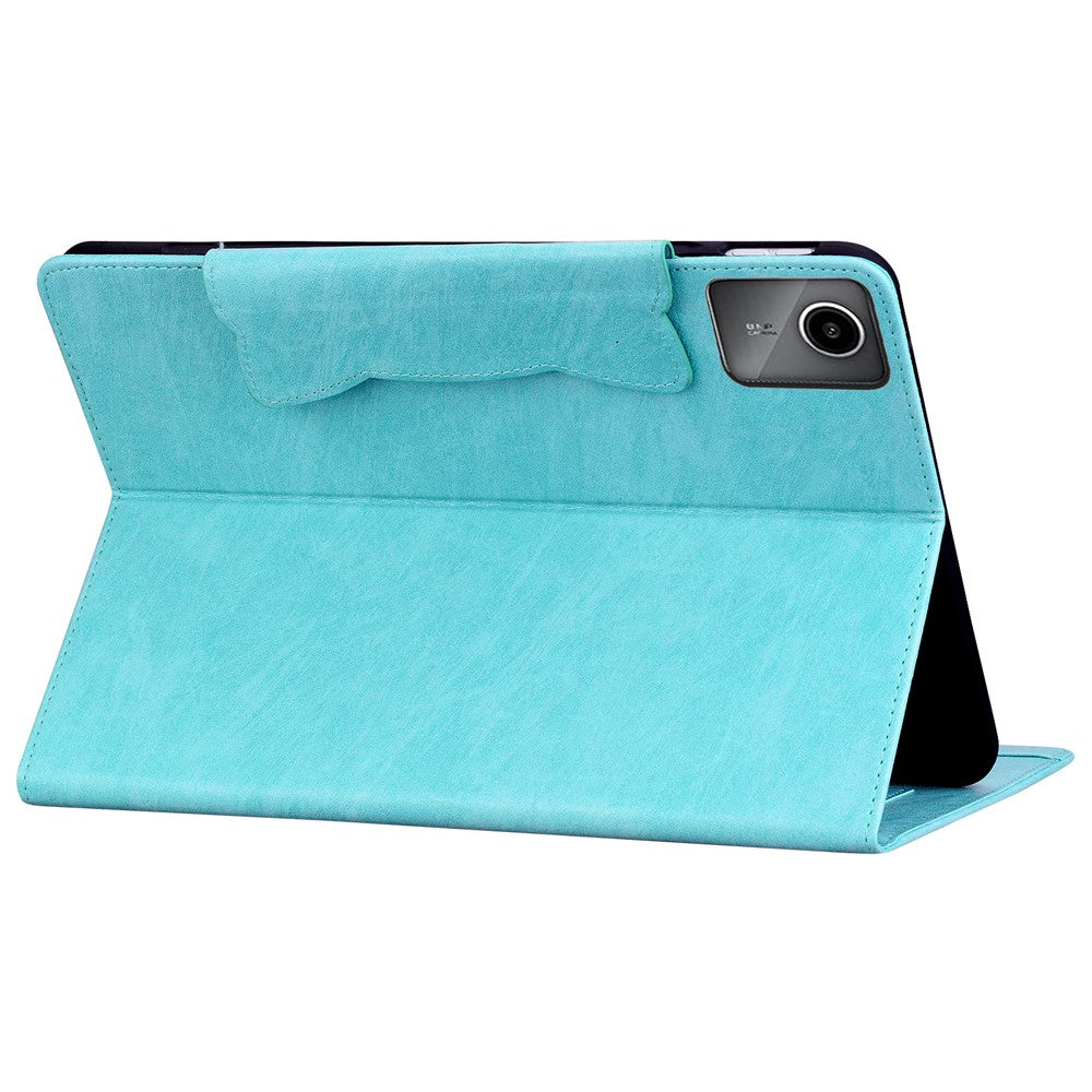 For Lenovo Xiaoxin Pad 11 2025 / Tab K11 Gen 2 TB336 / Tab M11 Case Cat Buckle Closure Leather Protective Stand Cover - Baby Blue