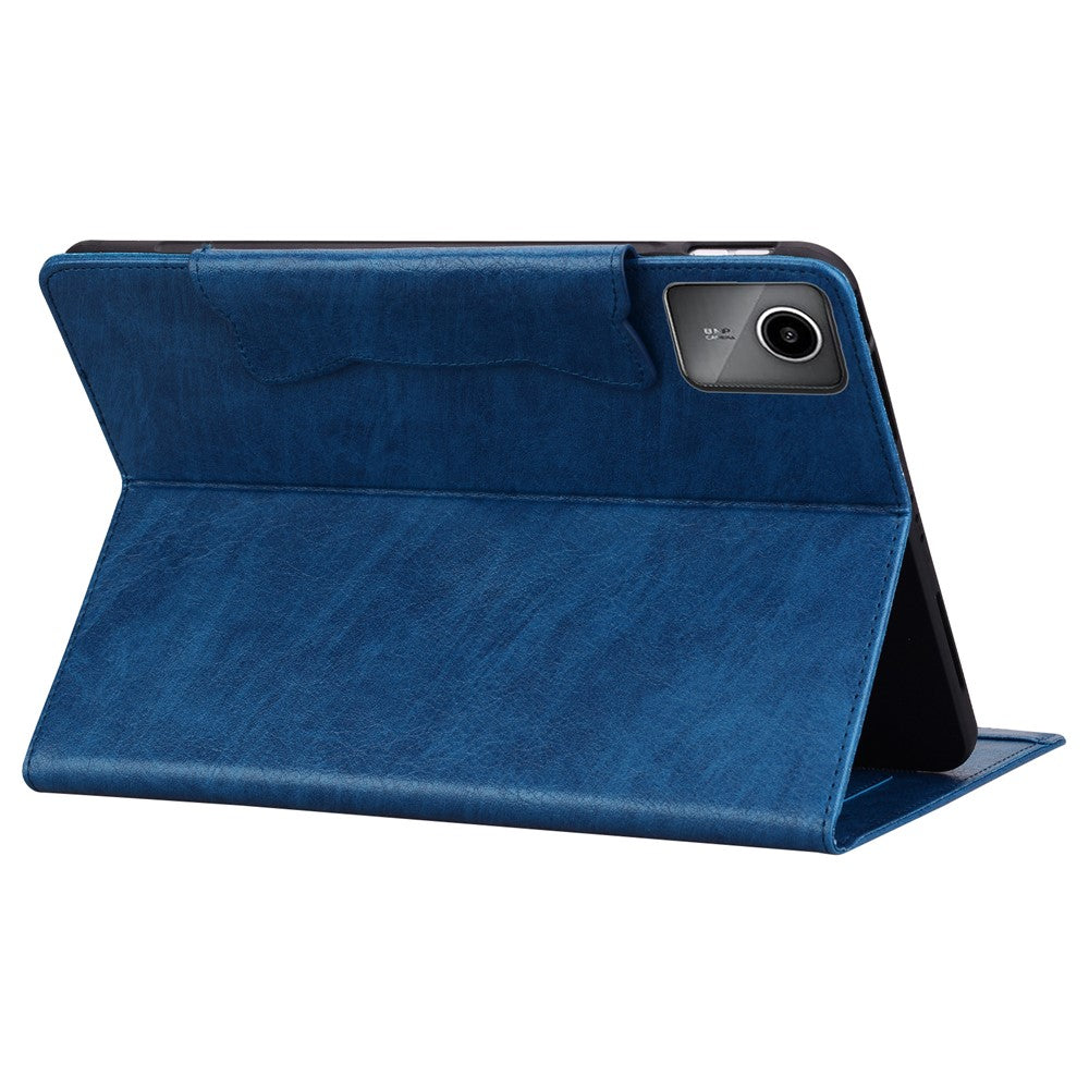 For Lenovo Xiaoxin Pad 11 2025 / Tab K11 Gen 2 TB336 / Tab M11 Case Cat Buckle Closure Leather Protective Stand Cover - Dark Blue