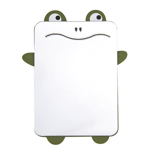 Cute Cartoon Animal Traceless Adhesive Portable Mirror on Cell Phone for Makeup - Frog