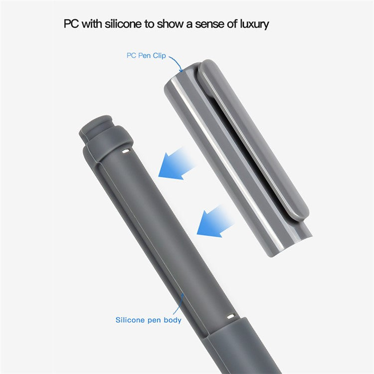 Soft Silicone Case Sleeve for Apple Pencil Pro / Pencil (2nd Generation) Non-Slip Pencil Grip Holder with 2Pcs Nibs Cover - Pink