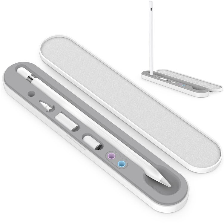 STOYOBE For Apple Pencil 1st / 2nd Generation Carrying Case Magnetic Closure Pencil Storage Box - White
